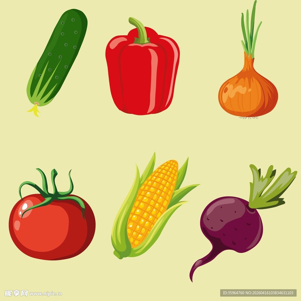 蔬菜插画素材