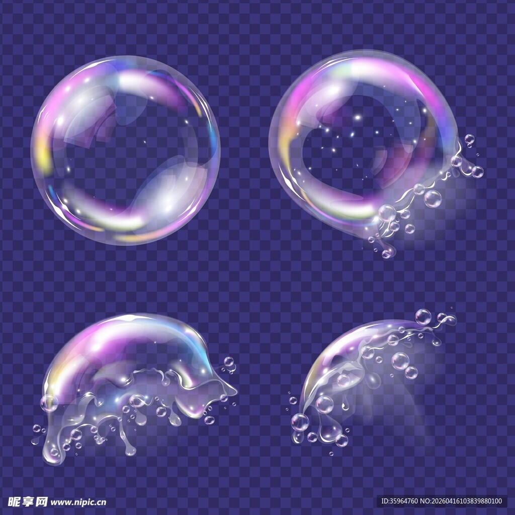 梦幻泡泡素材