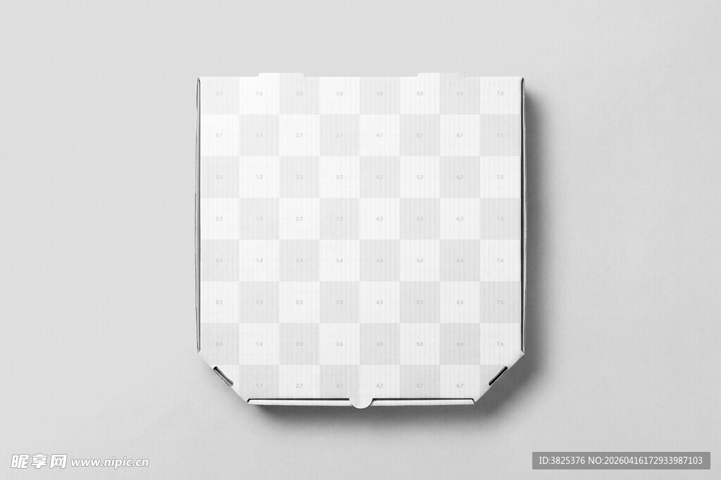 披萨纸盒子包装设计展示样机