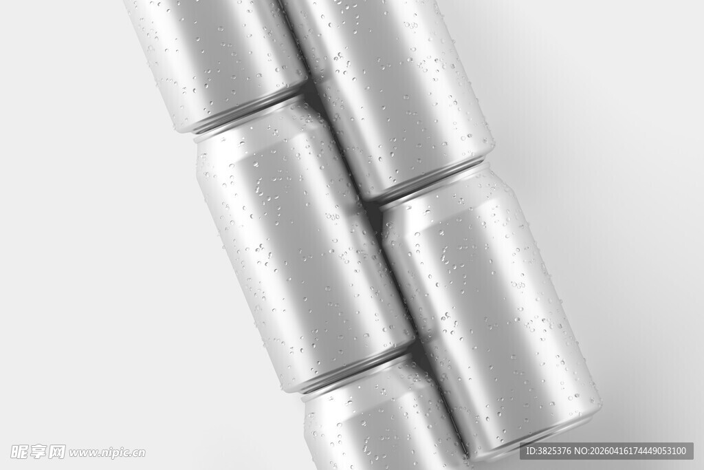 330ml空白易拉罐设计样机展