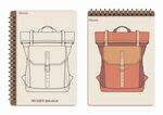 线圈本 背包手绘稿