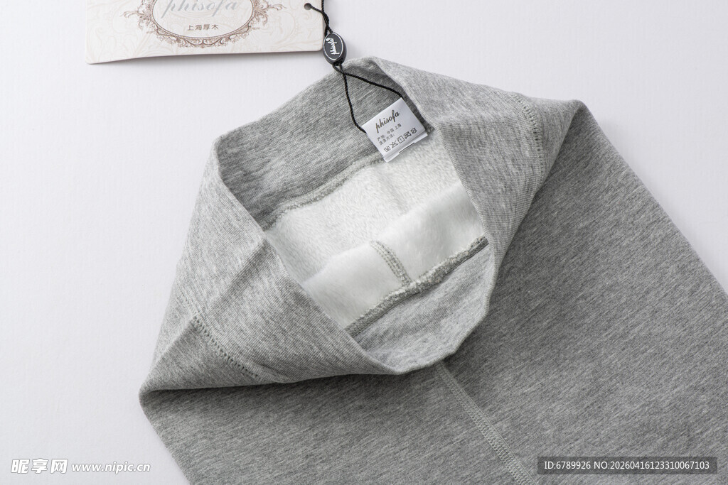 灰色打底羊毛裤展示