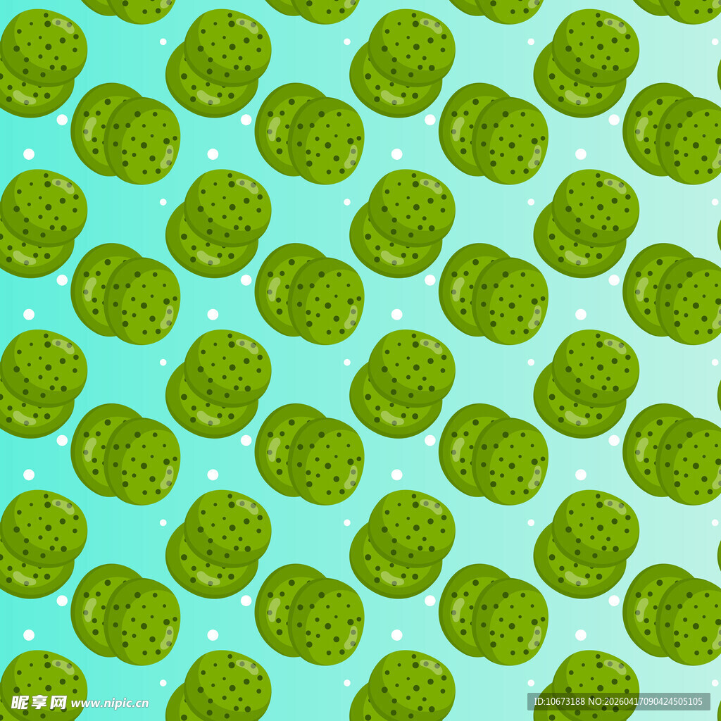 抹茶曲奇饼干图案背景