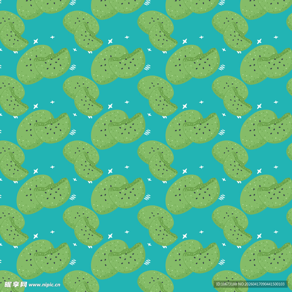 抹茶曲奇饼干图案背景