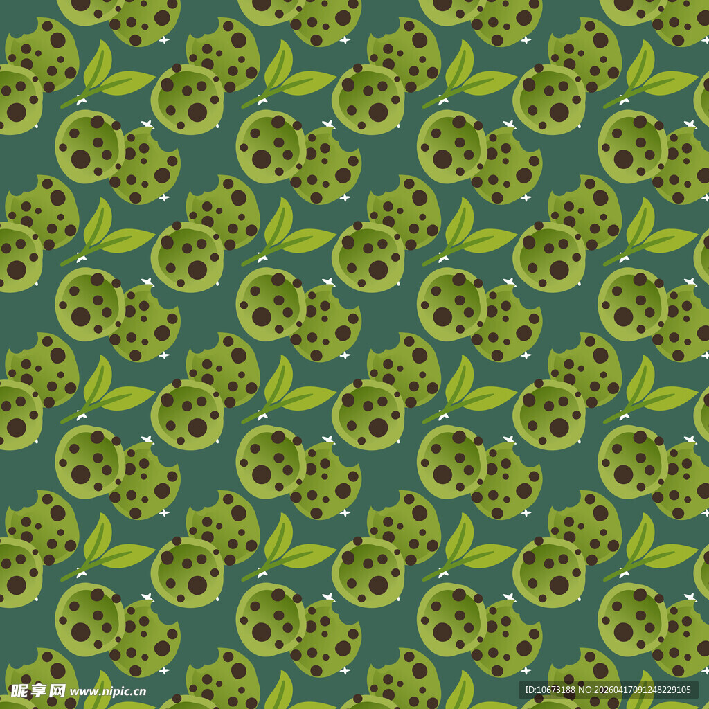 抹茶曲奇饼干图案背景