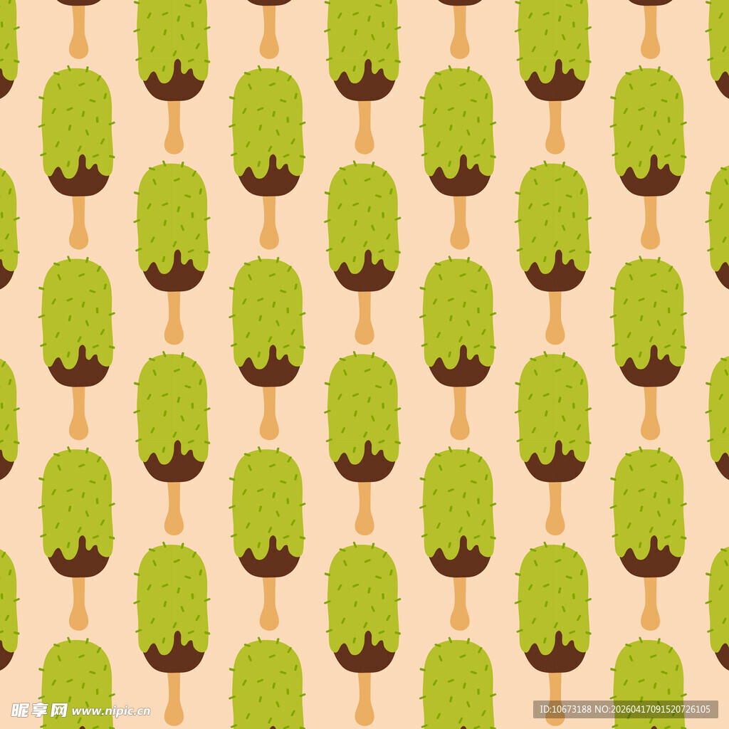 抹茶冰淇淋图案背景