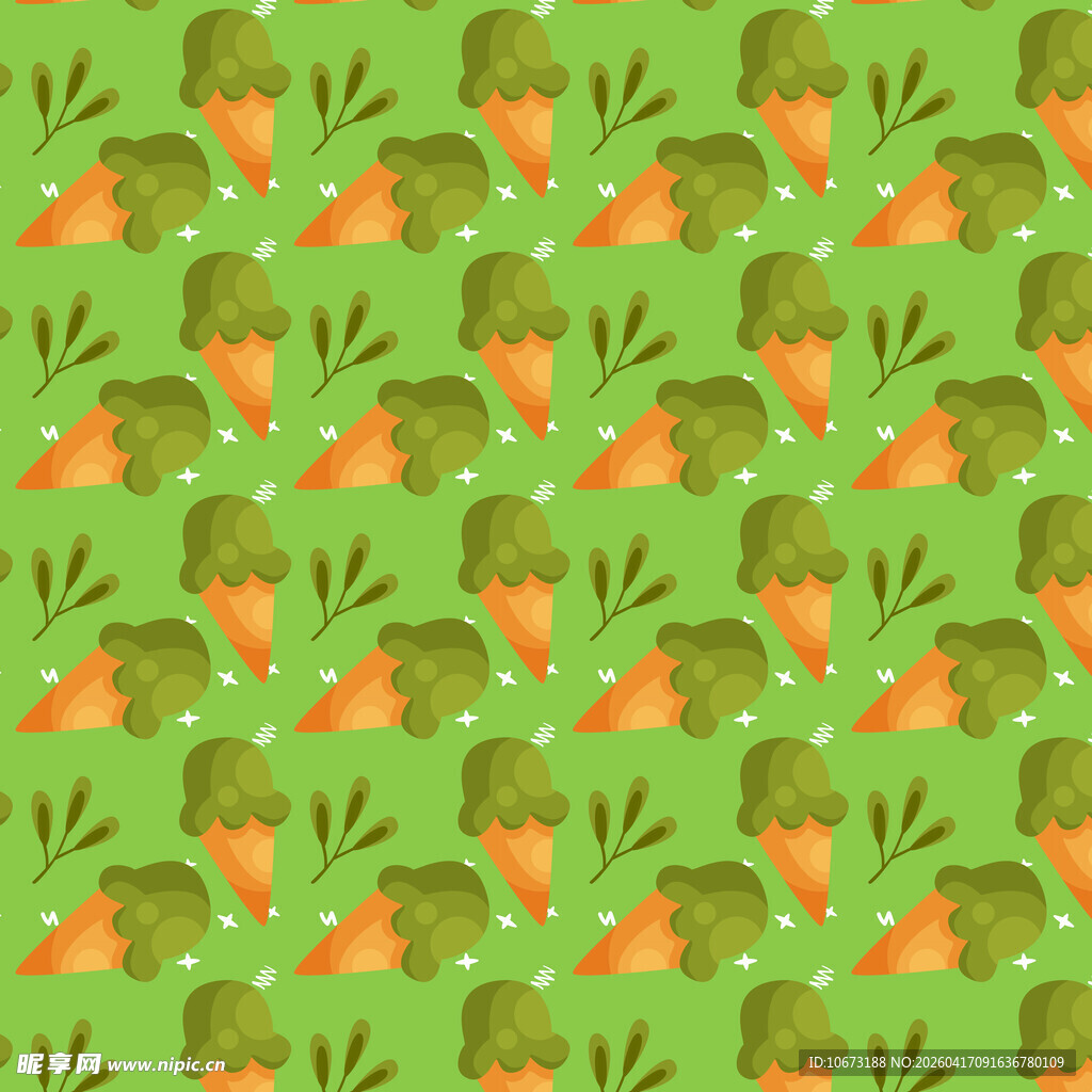 抹茶甜筒图案背景