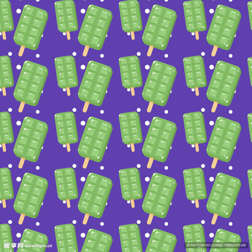 绿色冰棍图案背景