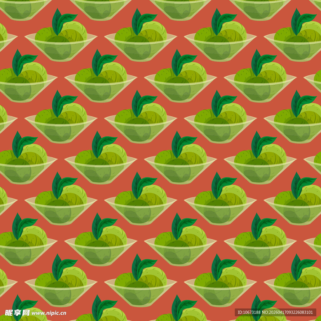 抹茶冰淇淋图案背景