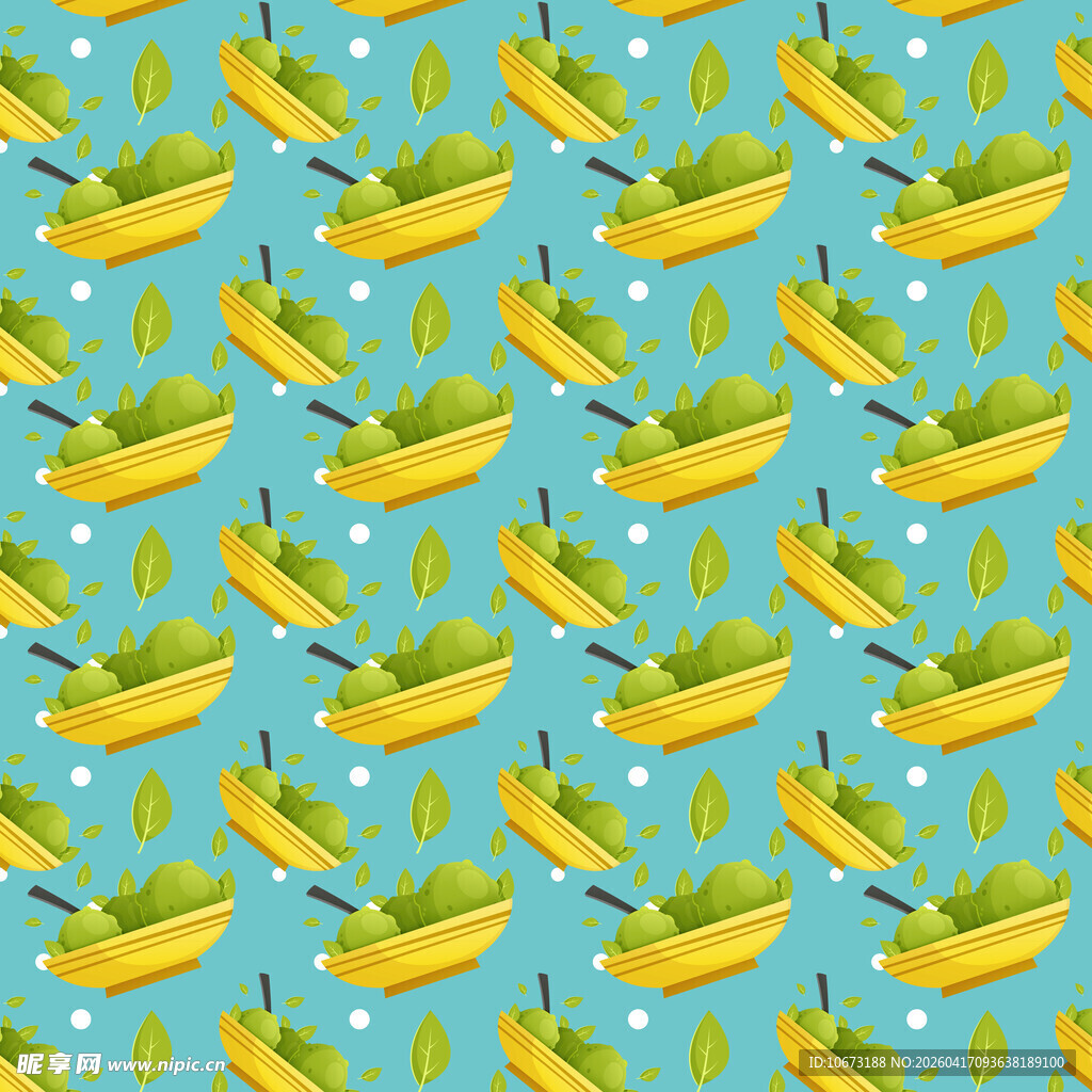 抹茶冰淇淋图案背景