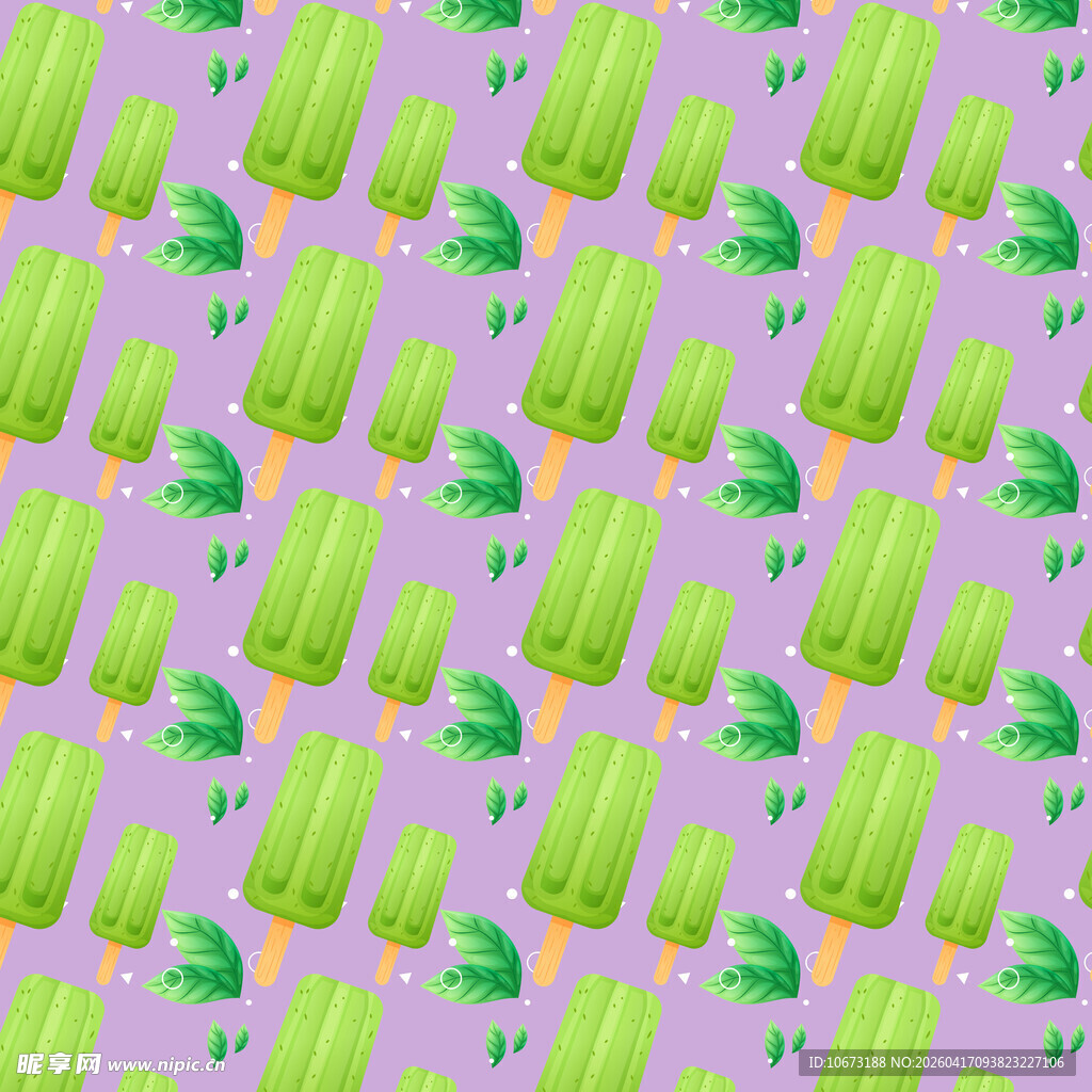抹茶冰淇淋图案背景