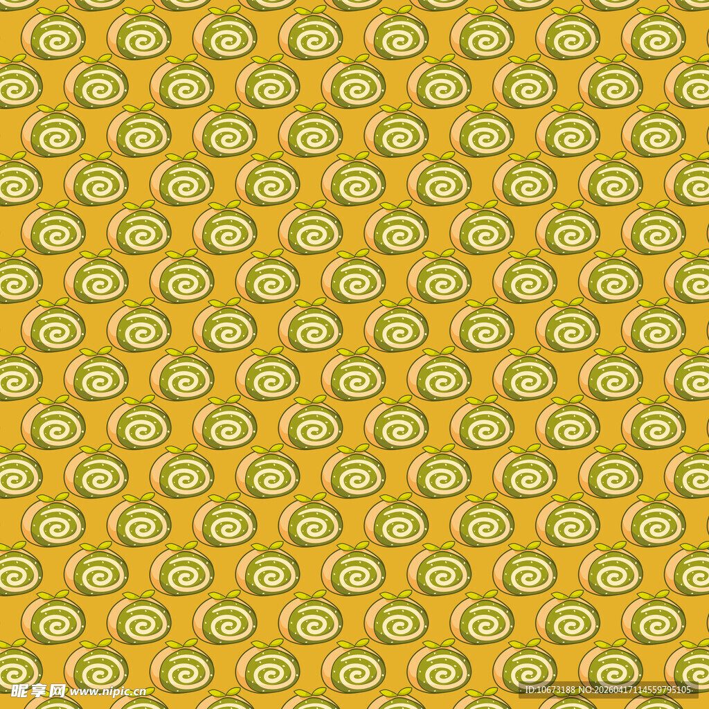 抹茶瑞士卷图案背景