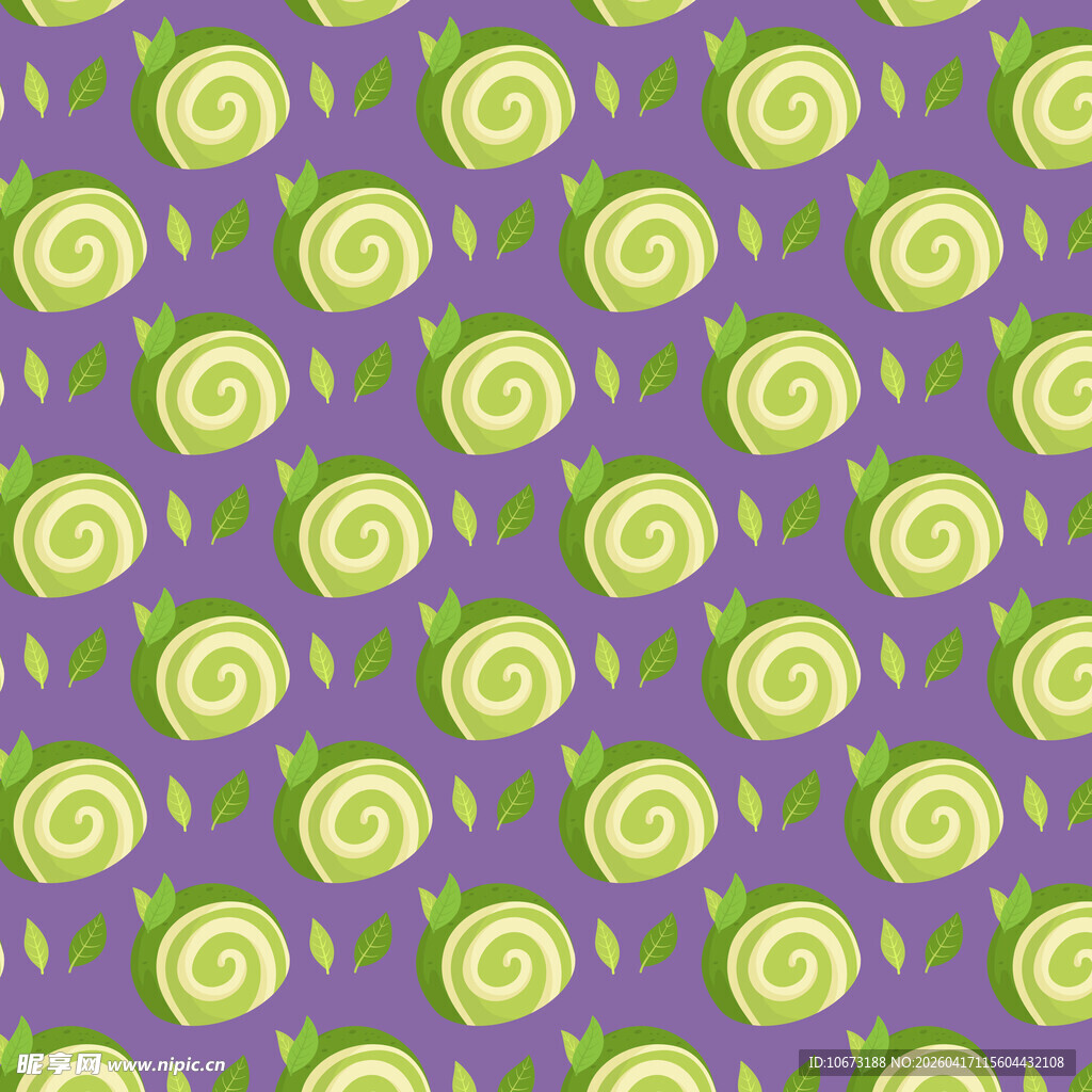 紫色背景抹茶瑞士卷图案背景