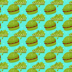 抹茶甜品图案背景