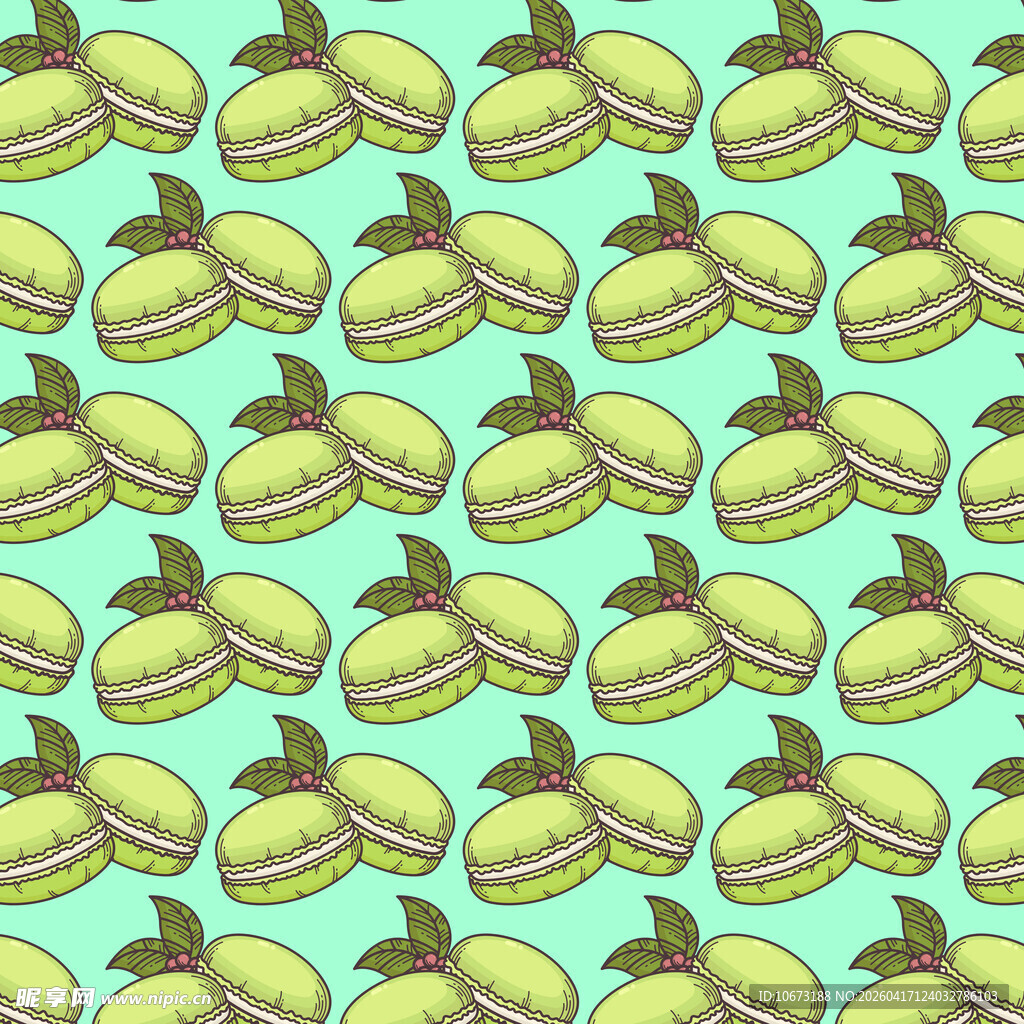 马卡龙图案背景