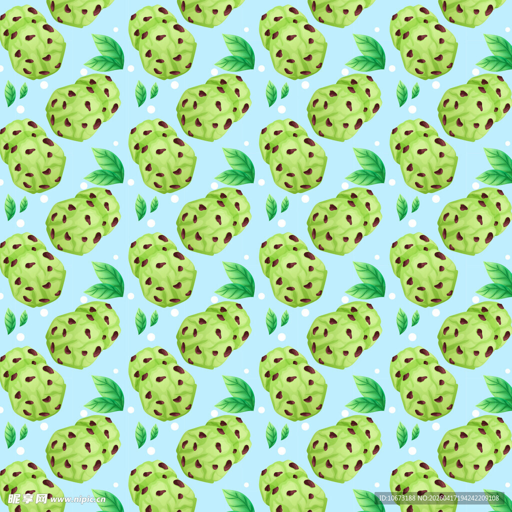 抹茶曲奇饼干图案背景