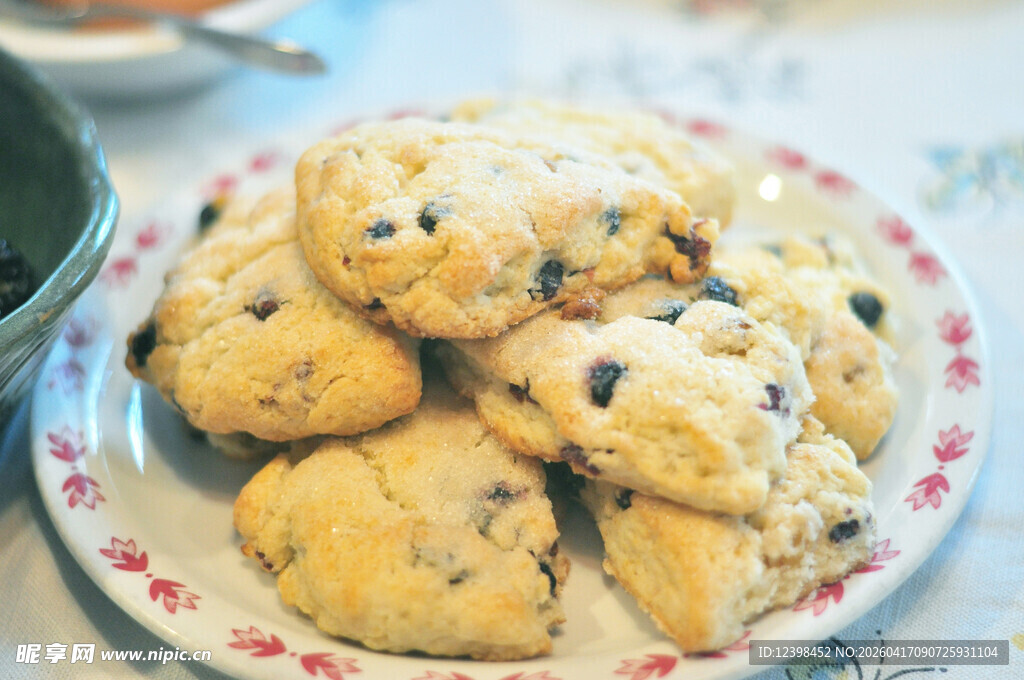 美味蓝莓曲奇饼干