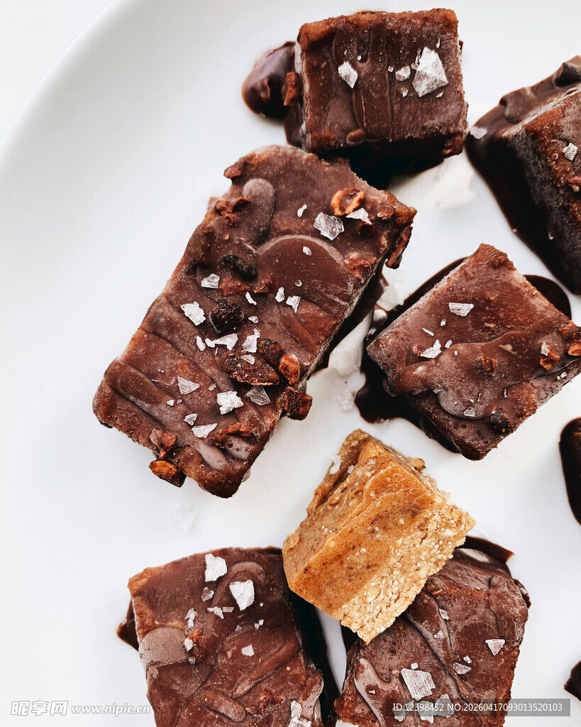 美味巧克力布朗尼甜点