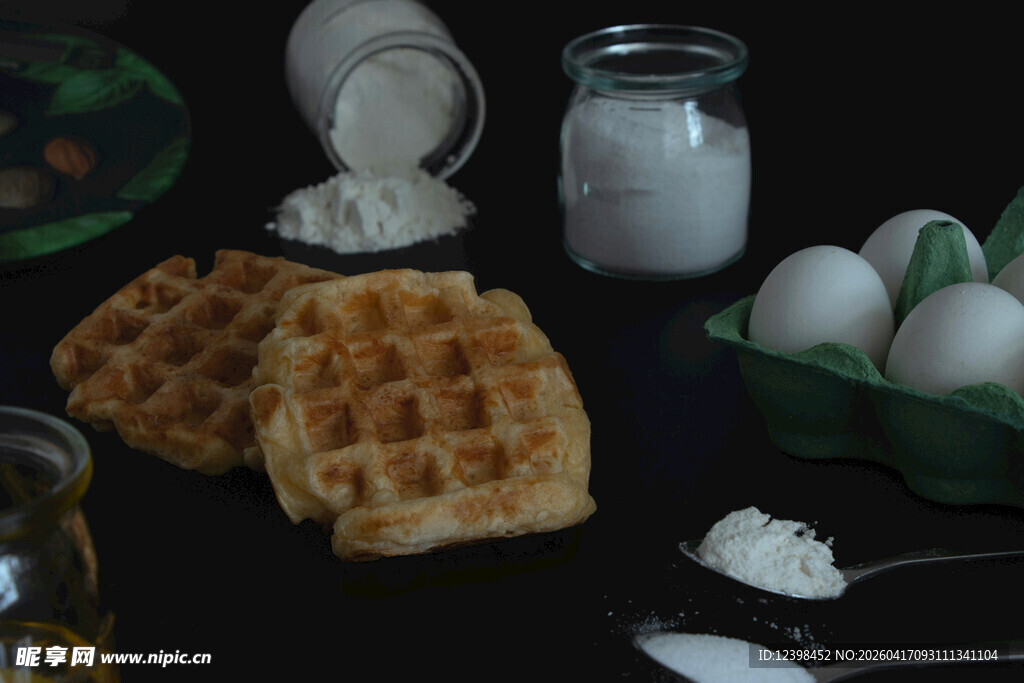 美味华夫饼与烘焙食材