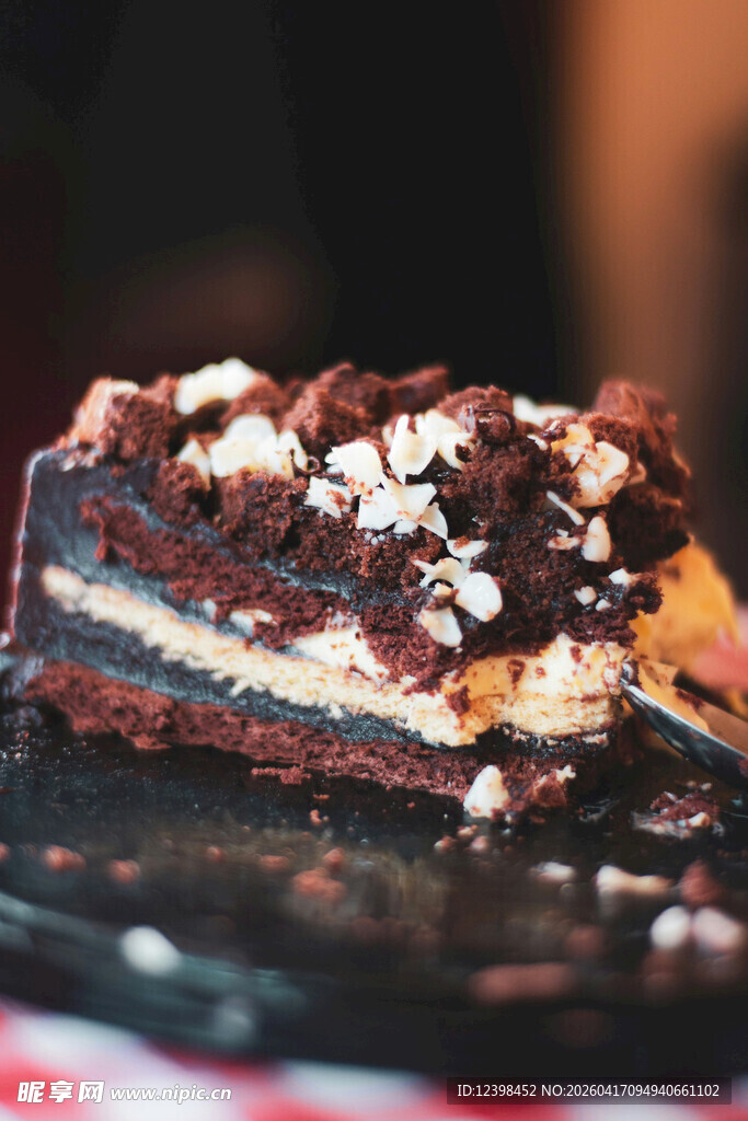 美味巧克力夹心蛋糕