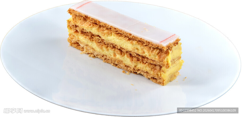 美味多层蛋糕切片展示