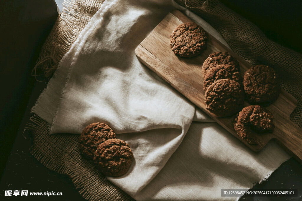 美味曲奇饼干诱人展示