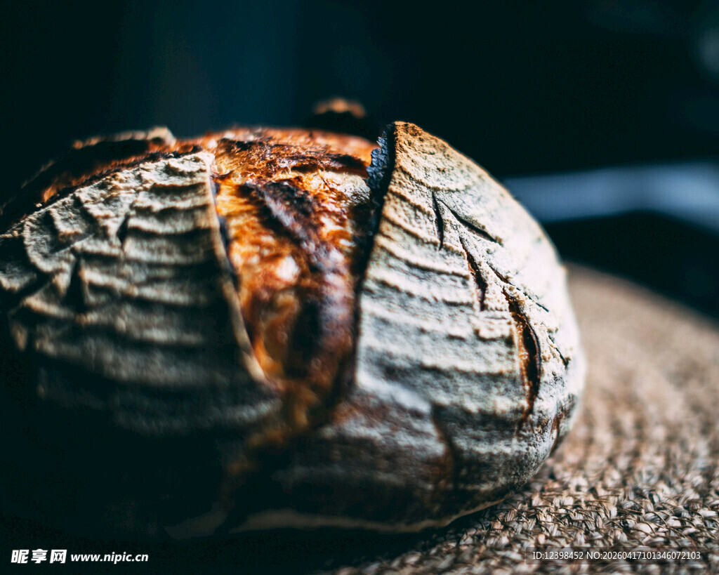 美味烤面包特写