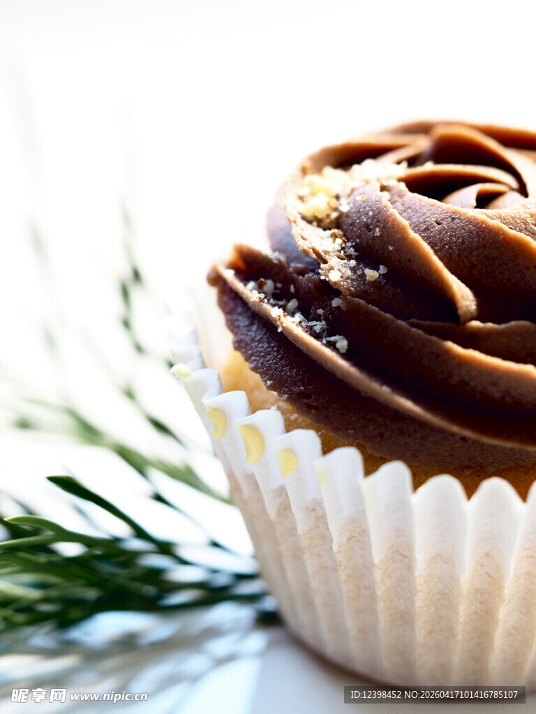 巧克力裱花纸杯蛋糕