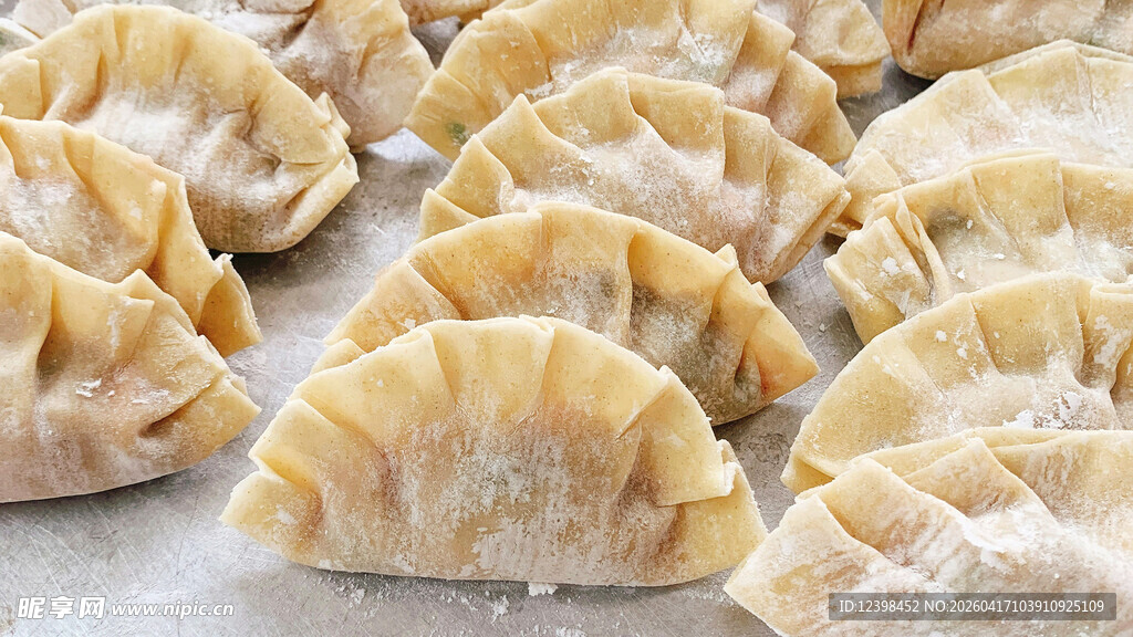 美味饺子整齐排列