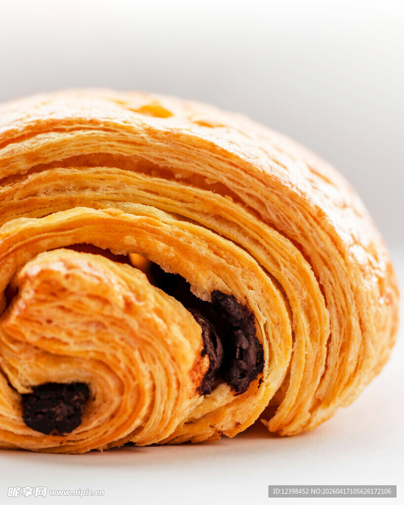 巧克力夹心牛角面包