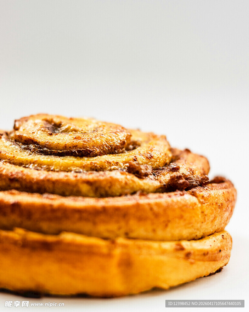 美味肉桂卷特写