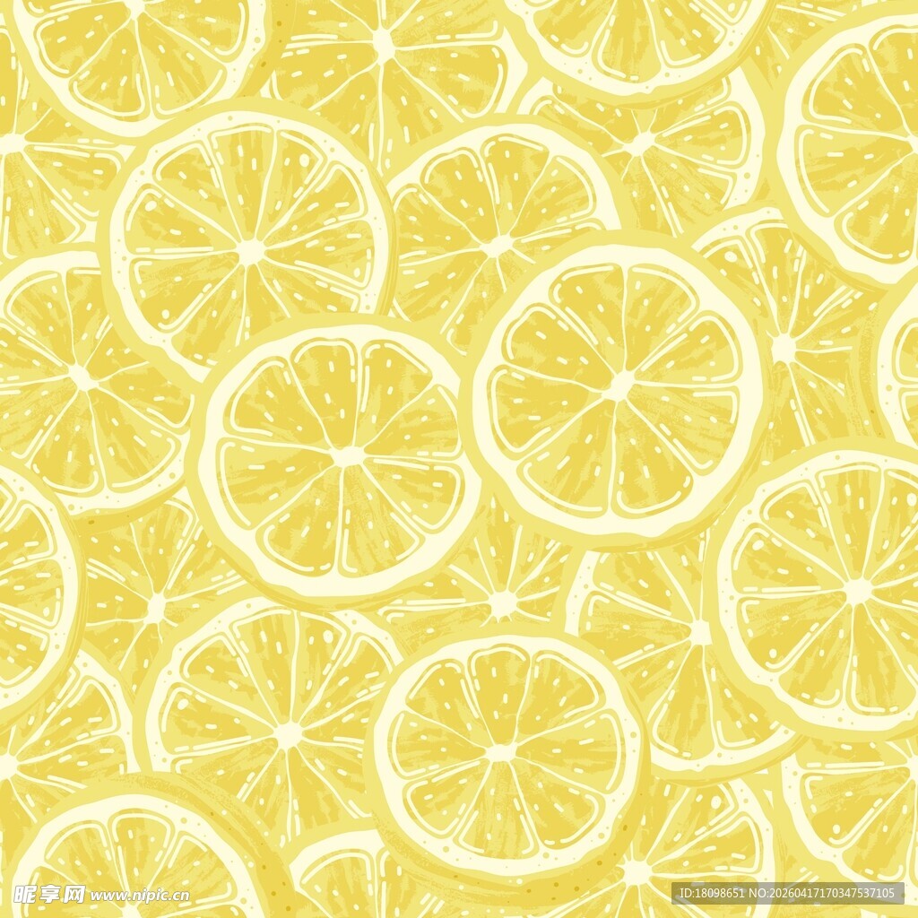 柠檬片背景
