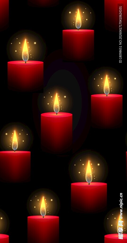 红烛背景图案