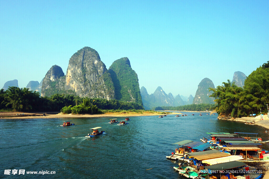 桂林山水漓江山水美景如画