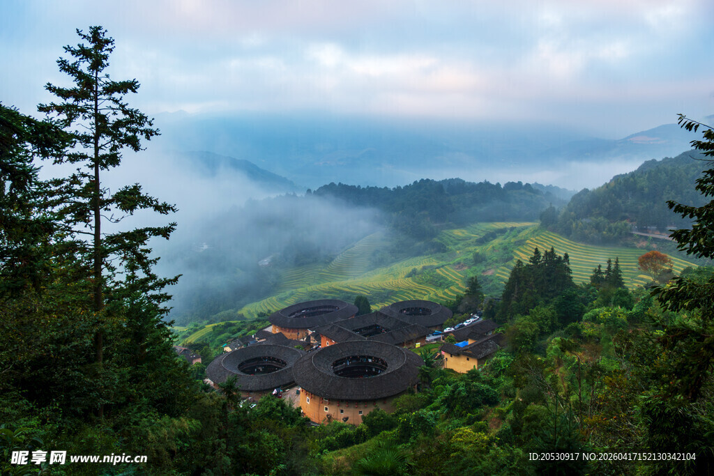 福建南靖田螺坑客家土楼