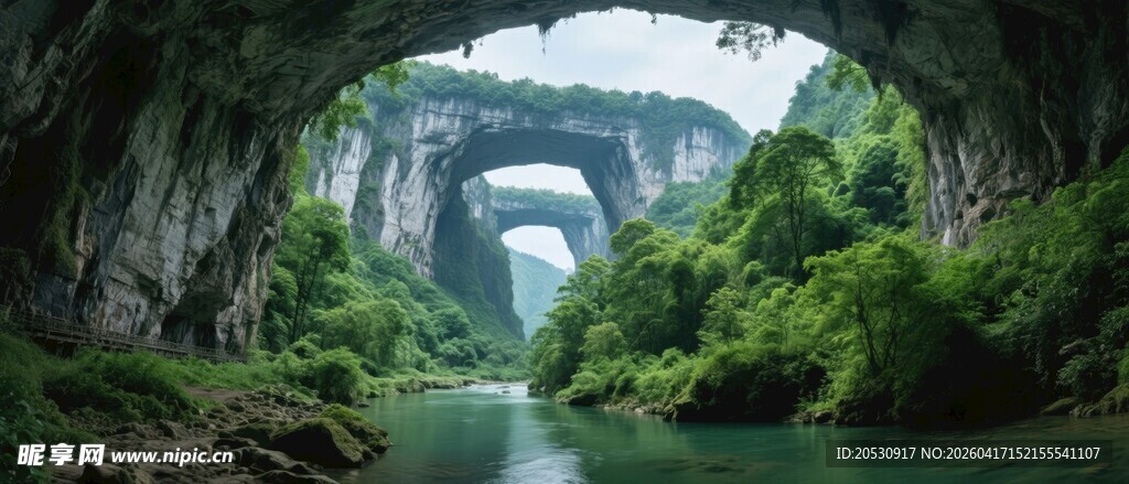 遵义云门囤贵州天然石桥景区