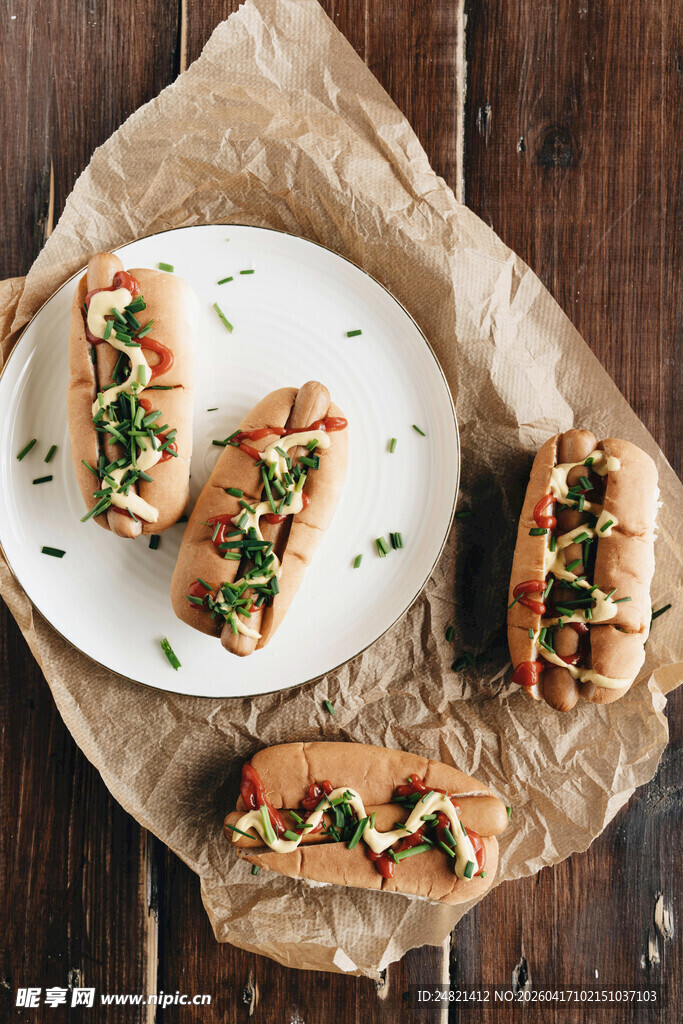 美味三明治摆盘展示