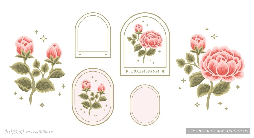 花卉装饰图案设计素材