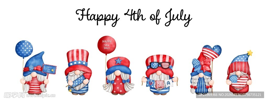 美国独立日主题装饰帽子