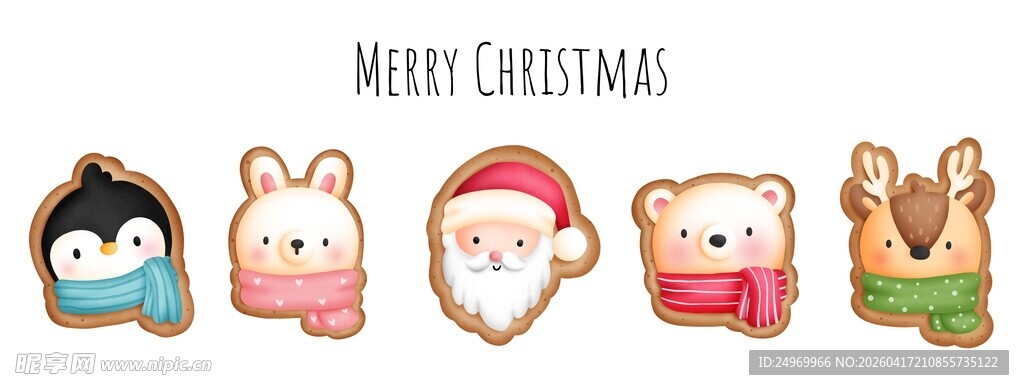 圣诞卡通饼干装饰摆件