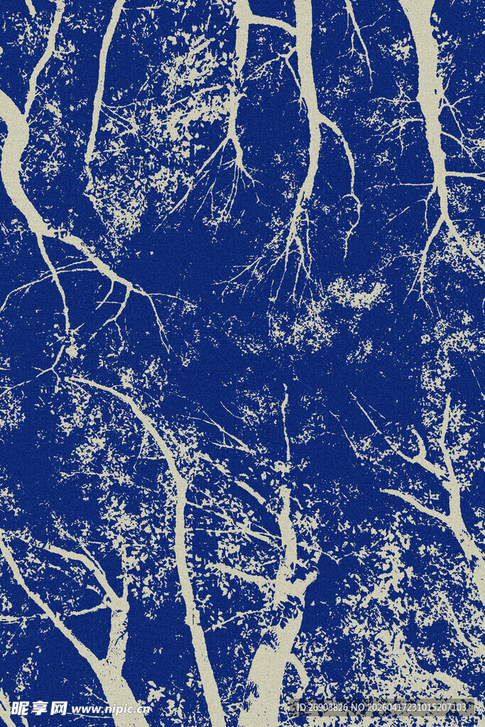 蓝底抽象纹理图案