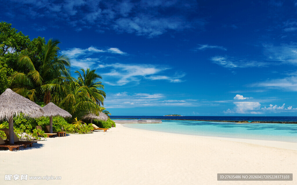 美丽的热带海滩风光