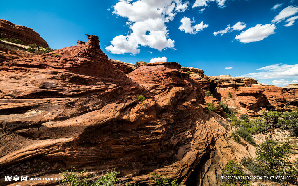 壮丽红岩地貌景观