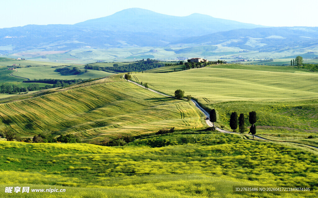 田园郊外美丽自然风光