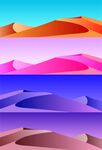 渐变沙漠背景