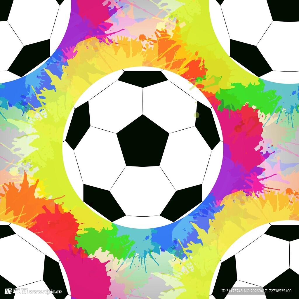 足球喷绘背景