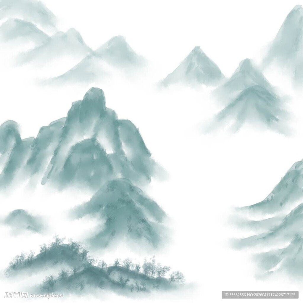 水墨山水意境图
