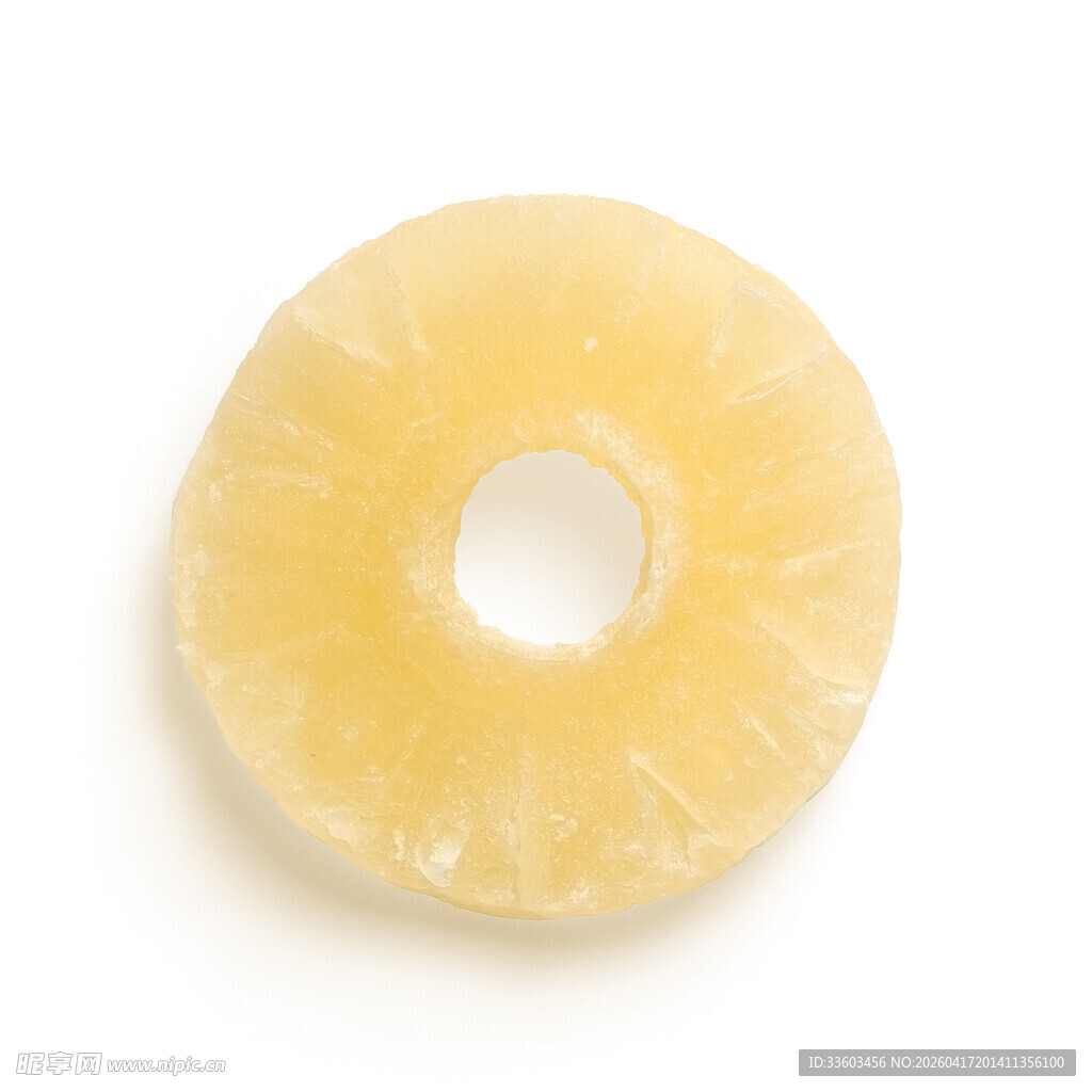 一片金黄的菠萝圈