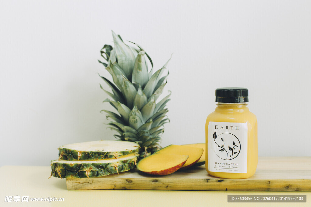 菠萝蜂蜜及切片菠萝展示