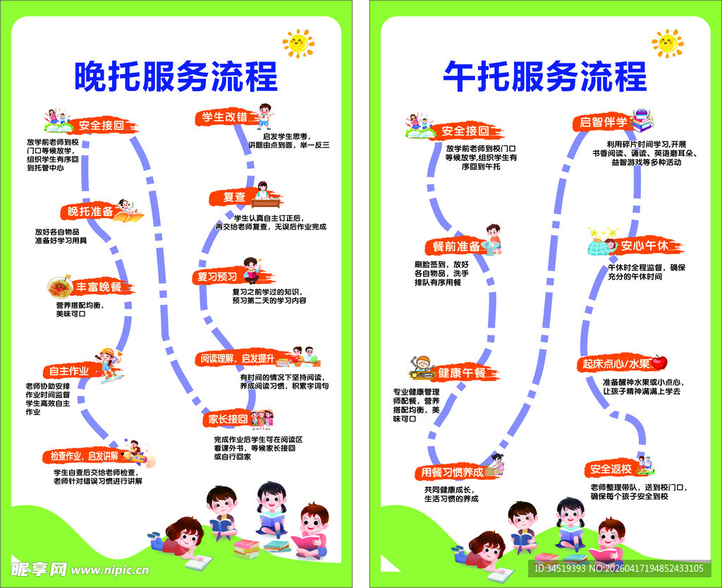 午托服务流程